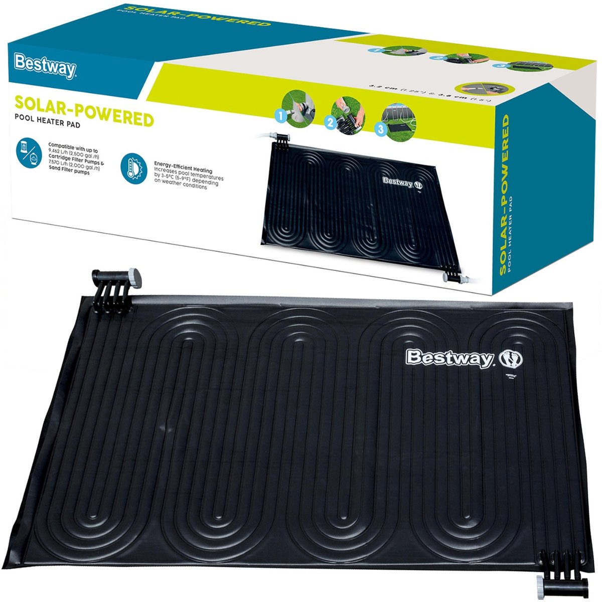 Mata Solarna Grzewcza do Basenu 1,7m – Efektywne Podgrzewanie Wody Naturalną Energią Słońca Bestway 58423