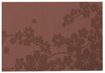 Mata stołowa PVC/PS Dream Flower Brązowa 30 x 45 cm AMBITION - Ambition