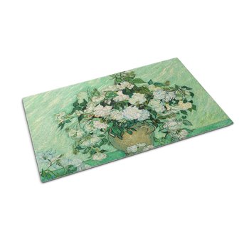 Mata Tekstylna - Wycieraczka 150x100 cm - Róże w stylu Van Gogha - Coloray