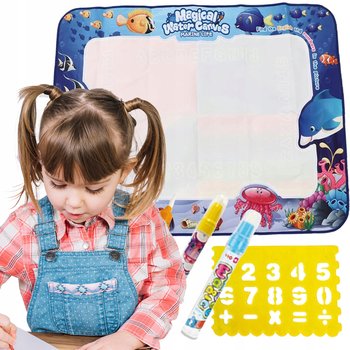 Mata Wodna Do Malowania Rysowania Wodą 100X80Cm Xxl Kształty Aqua Magic - Lewer