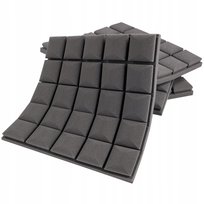 MATA wygłuszająca pianka akustyczna KOSTKA 1m2 dekoracja ścian absorber 5cm Bitmat