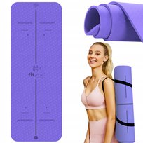 Mata Ze Wzorem Do Ćwiczeń Joga Fitness Antypoślizgowa TPE Fit.me