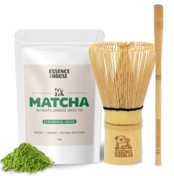 Matcha Zestaw Startowy | Matcha Ceremonialna 30g + Chasen + Chashaku / Essence House - Inna marka