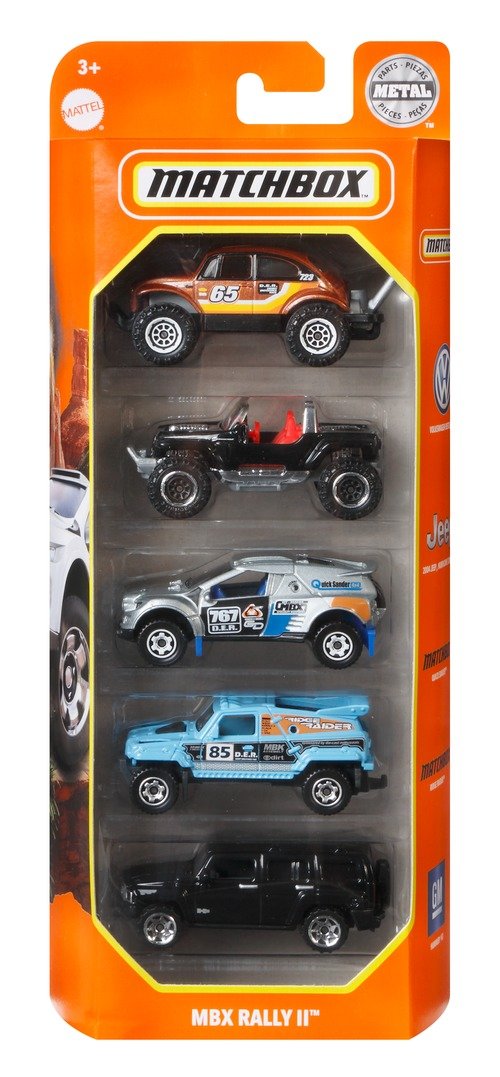 Matchbox, samochody, Rally II, 5-pak - Matchbox | Sklep EMPIK.COM