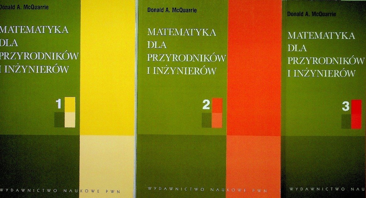 Matematyka dla przyrodników i inżynierów Tom I do III - W opisie