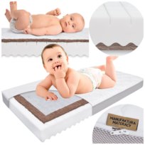 Materac 120x60 PIANKA KOKOS ANTYALERGICZNY Materac Łóżeczka 120x60 TWARDY