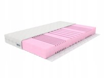 Materac 140x200 18,5cm HR 40kg/m3 7STREF H4 Twardy Jersey 10 LAT GWARANCJI