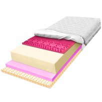 Materac 160x200 H3 H4 lateksowy hipoalergiczny redukujący drgania zone 30 c