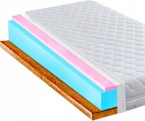 Materac 160x200 kokos hr elastyczny 15cm polski antyalergiczny miękki H2