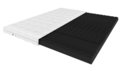 Materac 160x200 nawierzchniowy  topper nakładka na materac masujący Venerdi Black 7 cm wygodny H3 - Tompol