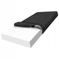 Materac 160x200 pianka komfortowa trwała miękka pokrowiec czarny H2 21 cm