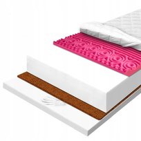 Materac 90x200 piankowy masujący wentylujący usztywniający odporny H2 19cm
