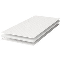 Materac 90x200 Pur 5 cm nawierzchniowy nakładka na materac wygodny z pokrowcem H3