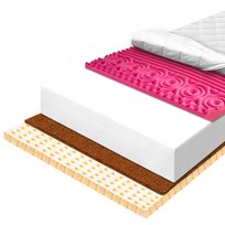 Materac 90x200 z pianki H2 antycellulitowy z kokosem materace z gór 24