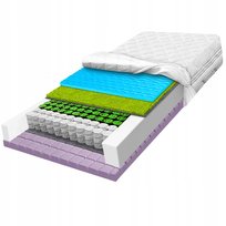 Materac Cube 160x200 ze sprężyn solidny twardy dwustronny H3 H4 23cm