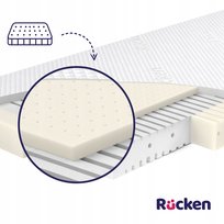 Materac dla dziecka 120x60 piankowy z lateksem do Łóżeczka Antyalergiczny Wentylowany H2 / H3 Medyczny Rucken