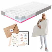 Materac dla dziecka 160x90 cm Antyalergiczny Wentylowany H2/H3  Rucken FIZJOMOMMY do łóżeczka 90x160cm 