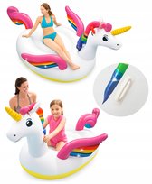 Materac dmuchany jednorożec do pływania basenu fotel zabawka 201x140x97cm