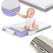 Materac do łóżeczka 140x70 ANTYBAKTERYJNA pianka + ODDYCHAJĄCA MATA 70x140 Rucken