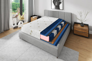 Materac DREAM COMFORT sprężynowy kieszeniowy KOKOS 180x200 ALOE VERA 24 cm - Adams Group