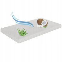 Materac dziecięcy pianka - kokos ALOE VERA 160x80x10 cm - ATEST