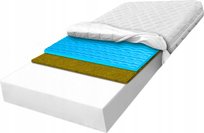 Materac H1 90x200 piankowy miękki z trawa morską i pianka masującą strefowy