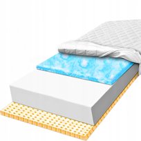 Materac H1 dziecięcy 90x200 lateks na alergię 16cm przewiewny pianka