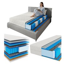 Materac kieszeniowy PREMIER REST PREMIUM 80x200, 25cm, H3 H4, kokos, VISCO