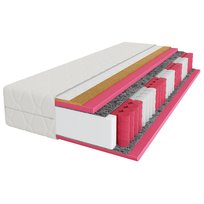 Materac kieszeniowy PRESTIGE SLEEP 180x200, 23 cm kokos, sprężyny, H3/H4