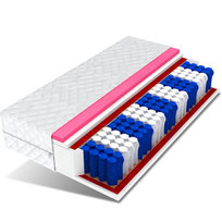 Materac kieszeniowy z pianką Visco 120x200 cm ŚpijZdrowo SOLARIS 18 cm H2/H3