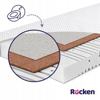 Materac kokosowy 70x140 cm Rucken Natura