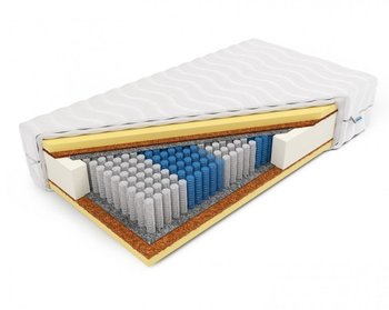 Materac Multipocketmemory z kokosem H3 Laila 200x200x24 SilverActive - Frankhauer