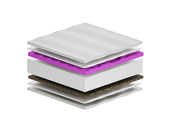 Materac piankowy 105x235 cm Sennes Lima Molet Trawa Max Plus H2/H3 - Sennes