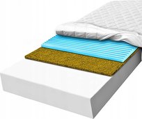 Materac piankowy 160x200 21 trawa pianka masująca usztywniony miękki H2 H3