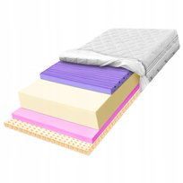 Materac piankowy 160x200 antycellulitowy dwustronny masujący H2 H3 31cm