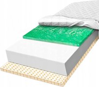 Materac piankowy 160X200 lateksowy hipoalergiczny Verde dopasowujący 17 cm