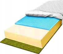 Materac piankowy 160x200 masujący na krążenie 21cm usztywniony H3 H4 pianka