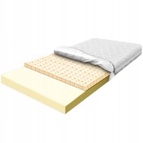 Materac piankowy 160x200 z Lateksem antygrzybiczy oddychający pianka top