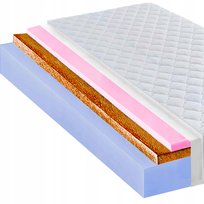MATERAC PIANKOWY 90X200 Z KOKOSEM HR ANTYALERGICZNY H4 H5 UTWARDZONY
