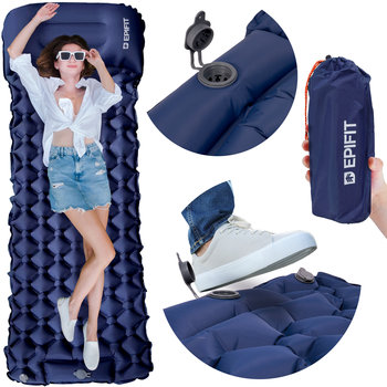 Materac Samopompujący Turystyczny Kempingowy Rest Granatowy - MalTec