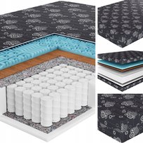 MATERAC SPRĘŻYNOWY SENPURO BLACK STRONG COMFORT 180x200 - TWARDY - H3