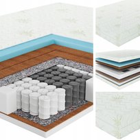MATERAC SPRĘŻYNOWY SENPURO NATURAL ULTRA COMFORT 90x200 - TWARDY - H4 / H4+