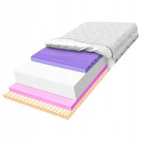 Materac strefowy 160x200 lateksowy antycellulitowy masujący H2 21cm