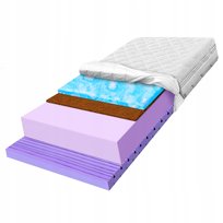 Materac strefowy 160x200 na skurcze masujący puchowata pianka H3 H4 30cm