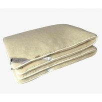 Materac wełniany merynos 160x200 Kremowy naturalny Wyroby rehabilitacyjne pościelowe wyroby rozgrzewające