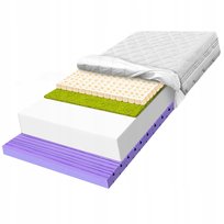 Materac z lateksem 140x200 z pianką konturowy sprężysty oddychający H2 30cm