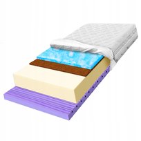 Materac z matą kokosową 160x200 na krążenie antycellulitowy 7 stref H3 20cm
