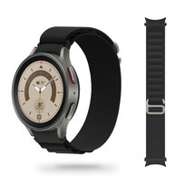 Materiałowa opaska Galaxy Watch 4 / 5 / Classic / 5 Pro / 6 / 6 Classic czarna