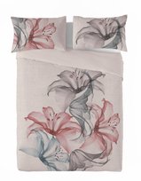 Matex, Pościel lniana kolekcja LINEN druk 220x200+30-1, 70x80+20-2