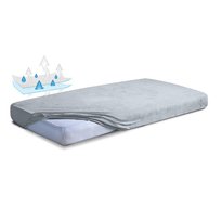 Matex, Prześcieradło nieprzemakalne, jersey, TDPNF70-42, Szare, 70x140 cm